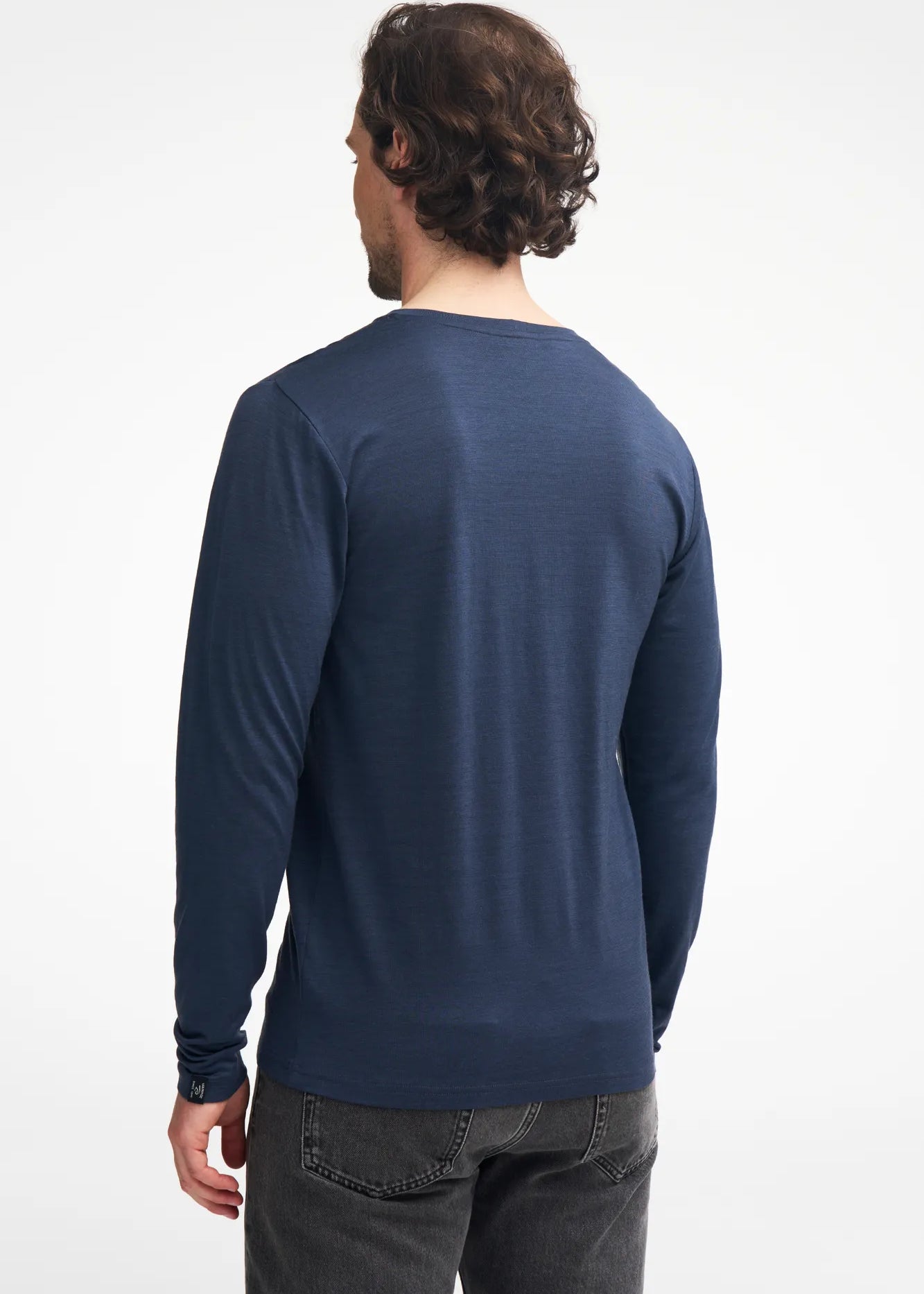 UNDERWOOL MERINO LONG SLEEVE MALE — STEELBLUE - Ivanhoe of Sweden