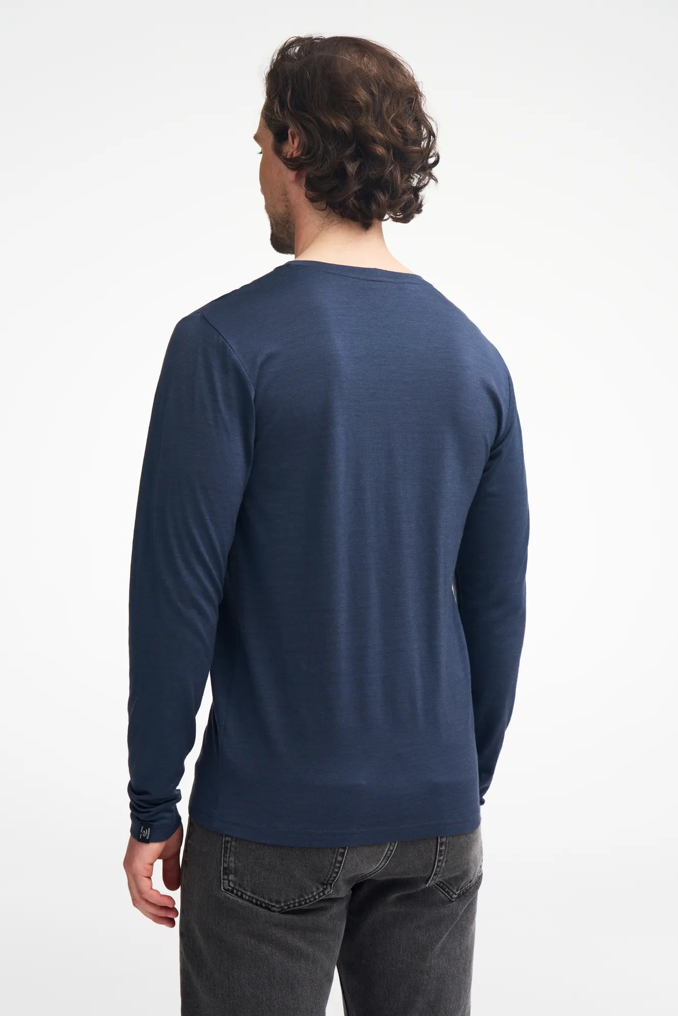UNDERWOOL MERINO LONG SLEEVE MALE — STEELBLUE - Ivanhoe of Sweden
