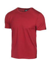 UNDERWOOL CEASAR T-SHIRT, 100% EXTRA FINE MERINOULL — ROYAL CHERRY