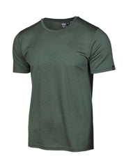 UNDERWOOL CEASAR T - SHIRT, 100% EXTRA FIN MERINOULL — RIFLE GREEN - Ivanhoe of Sweden
