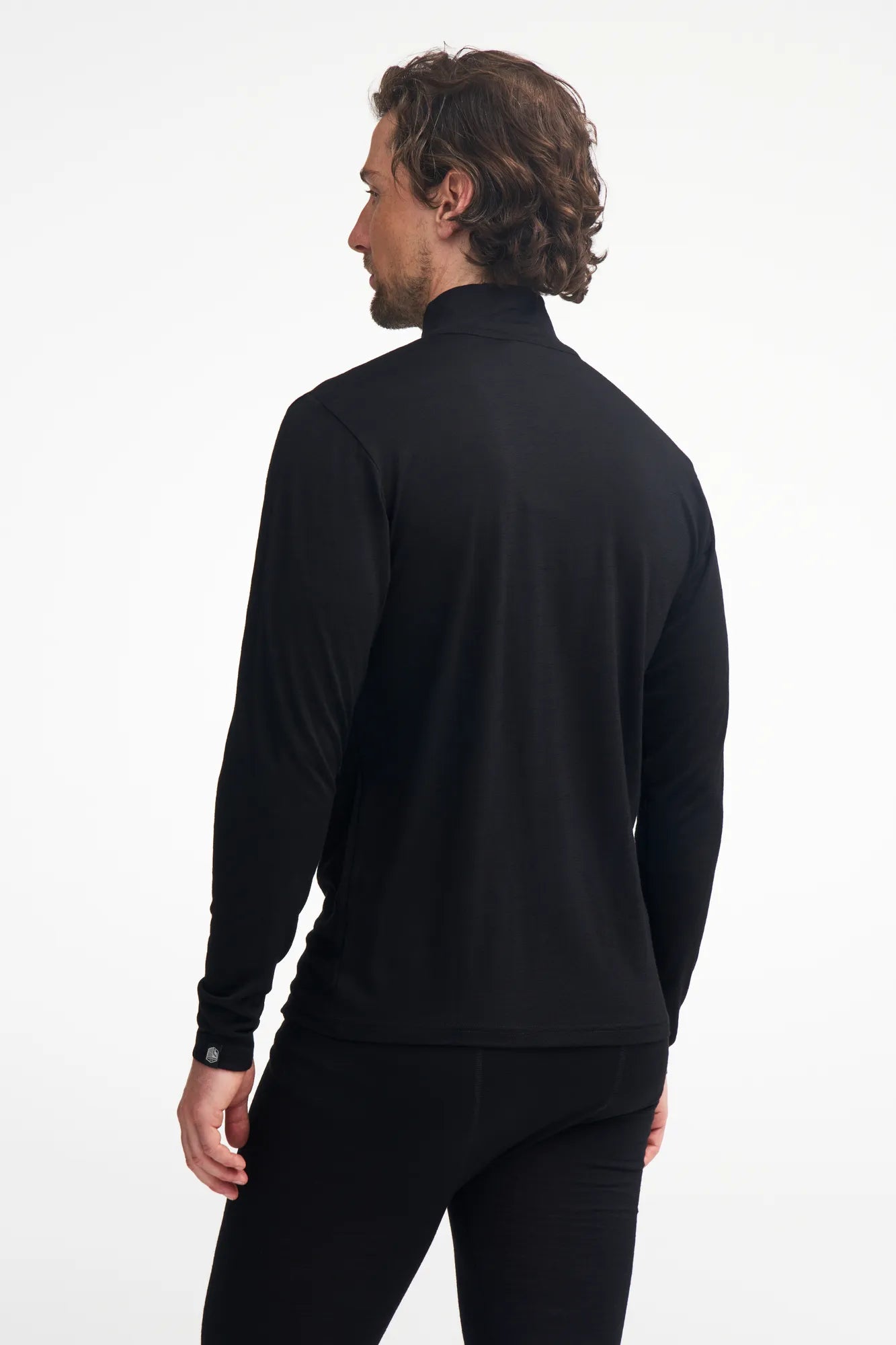 UNDERWOOL SONNY HALF ZIP, 100% EXTRA FINE MERINOULL — STEELBLUE - Ivanhoe of Sweden
