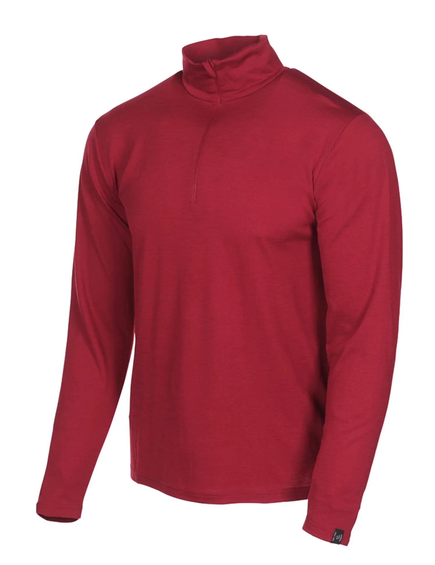 UNDERWOOL SONNY HALF ZIP, 100% EXTRA FINE MERINOULL — ROYAL CHERRY - Ivanhoe of Sweden