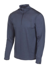 UNDERWOOL SONNY HALF ZIP, 100% MERINO WOOL EXTRAFINE — STEELBLUE