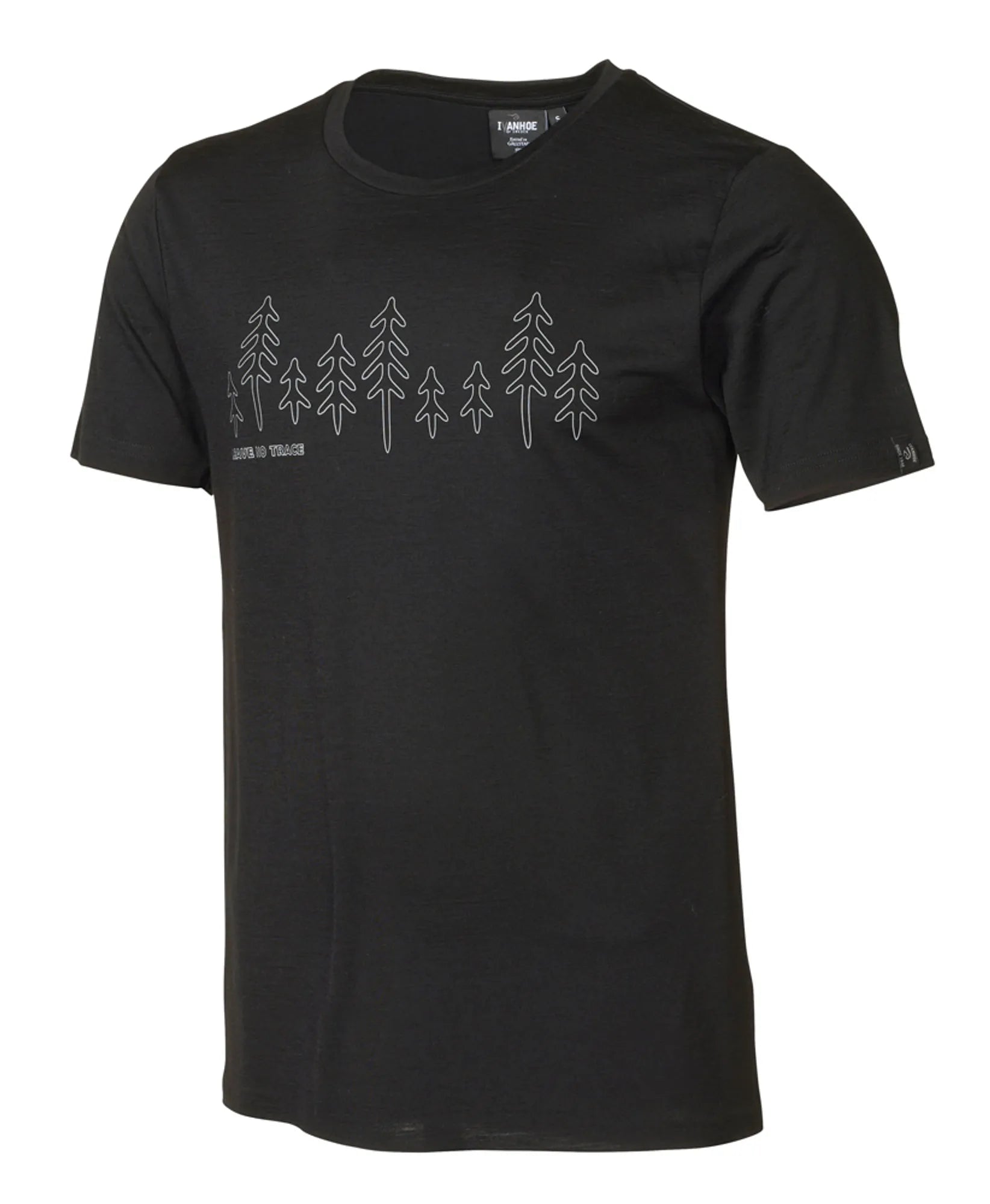 UW CEASAR FIR, 100% EXTRA FIN MERINO ULL — BLACK - Ivanhoe of Sweden
