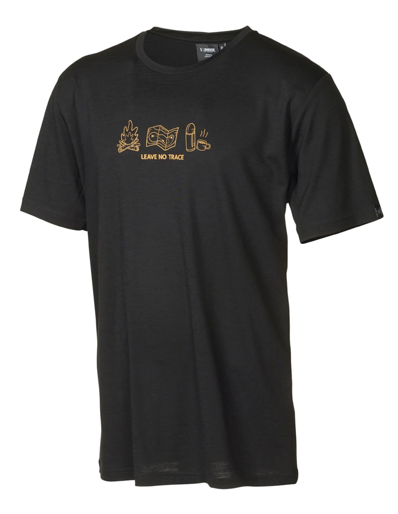 UW CEASAR ADVENTURE, 100% EXTRA FIN MERINO ULL — BLACK - Ivanhoe of Sweden