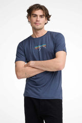 UW CEASAR SUNSET, 100% EXTRA FIN MERINO ULL — STEELBLUE