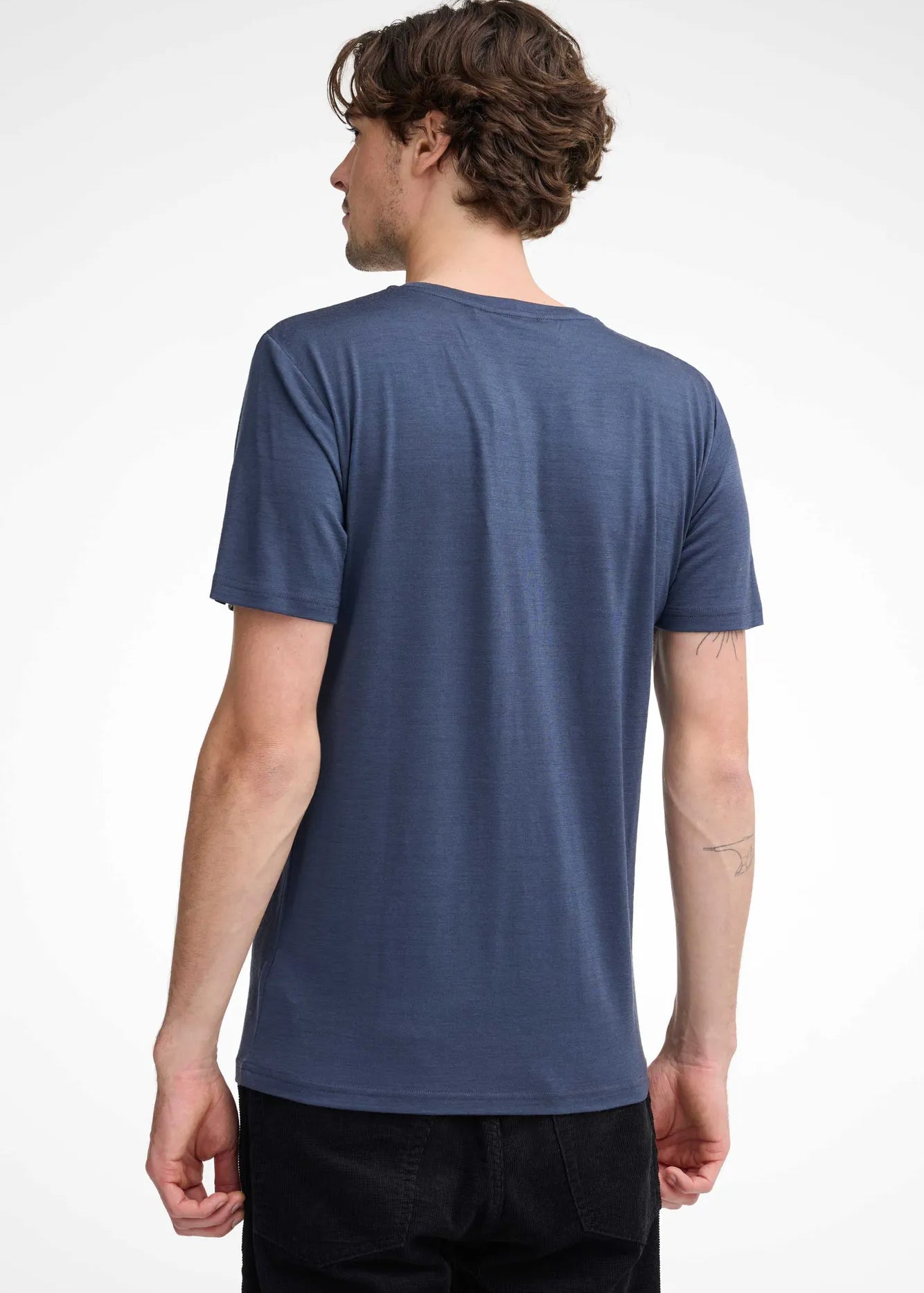 UW CEASAR SUNSET, 100% EXTRA FIN MERINO ULL — STEELBLUE - Ivanhoe of Sweden
