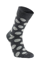 WOOL SOCK DOT  — GREY