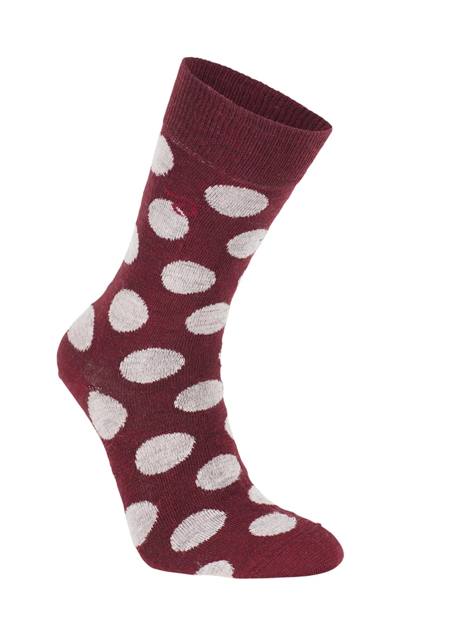 WOOL SOCK DOT — RUBY WINE - Ivanhoe of Sweden