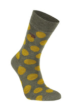 WOOL SOCK DOT  — LODEN GREEN