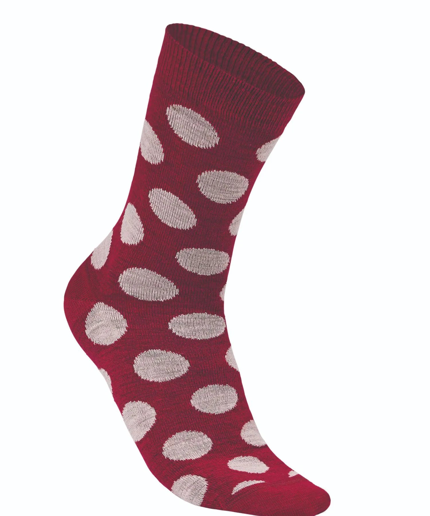 WOOL SOCK DOT — RED BUD - Ivanhoe of Sweden