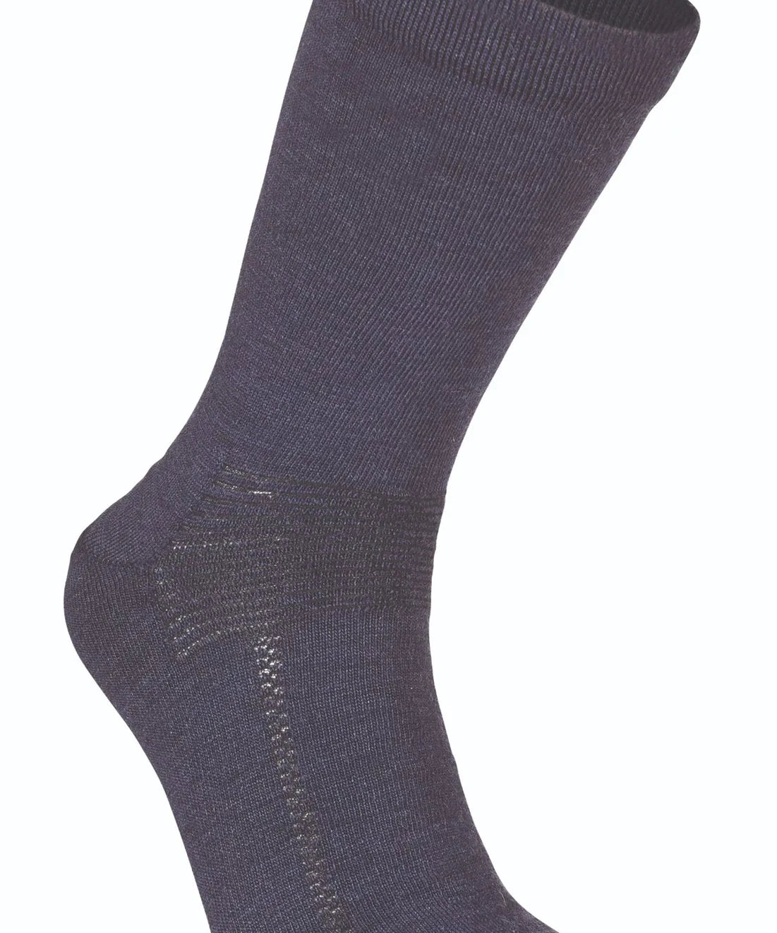 WOOL SOCK, TUNN ULLSTRUMPA MED FÖRSTÄRKNING — LIGHT NAVY - Ivanhoe of Sweden