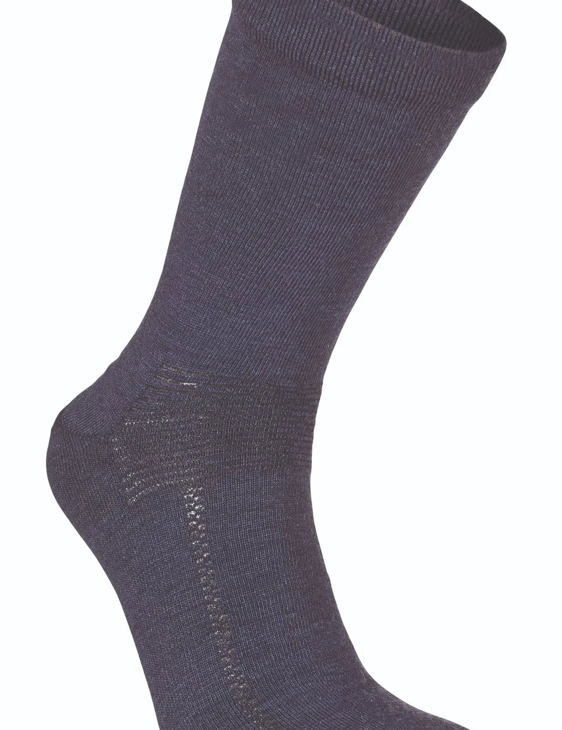 WOOL SOCK, TUNN ULLSTRUMPA MED FÖRSTÄRKNING — LIGHT NAVY - Ivanhoe of Sweden