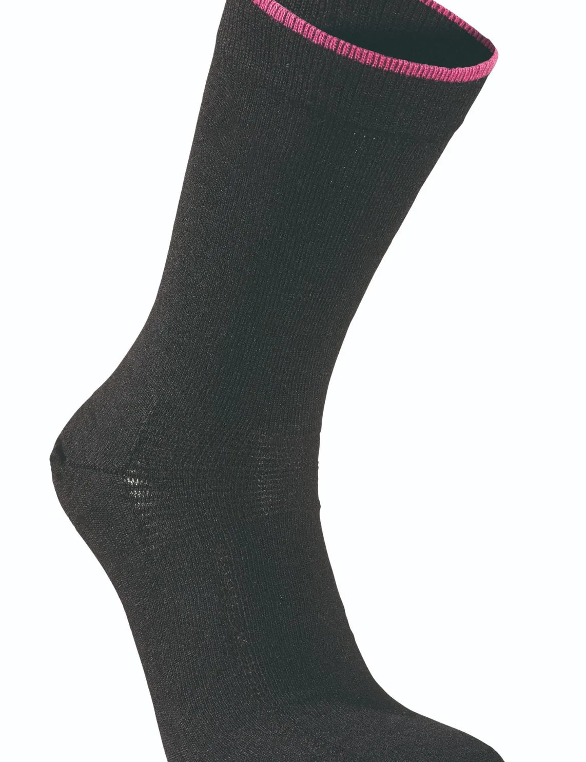 WOOL SOCK, TUNN ULLSTRUMPA MED FÖRSTÄRKNING — CERISE - Ivanhoe of Sweden