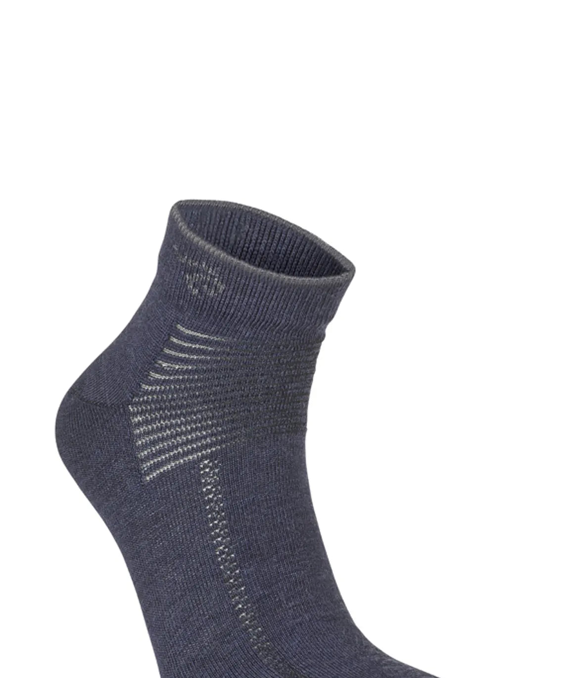 WOOL SOCK LOW, TUNN LÅG ULLSTRUMPA — LIGHT NAVY - Ivanhoe of Sweden
