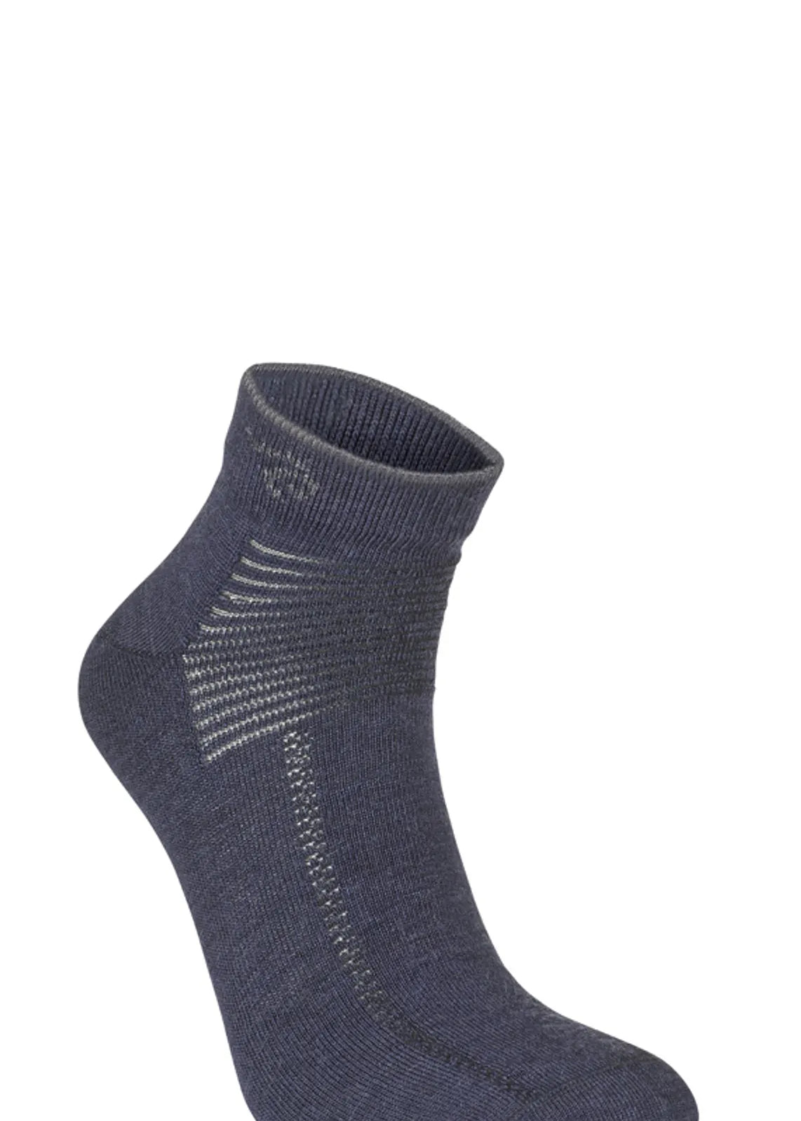 WOOL SOCK LOW, TUNN LÅG ULLSTRUMPA — LIGHT NAVY - Ivanhoe of Sweden
