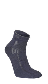 WOOL SOCK LOW, TUNN LÅG ULLSTRUMPA — LIGHT NAVY