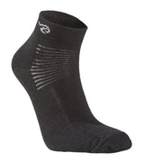 WOOL SOCK LOW, TUNN LÅG ULLSTRUMPA — BLACK