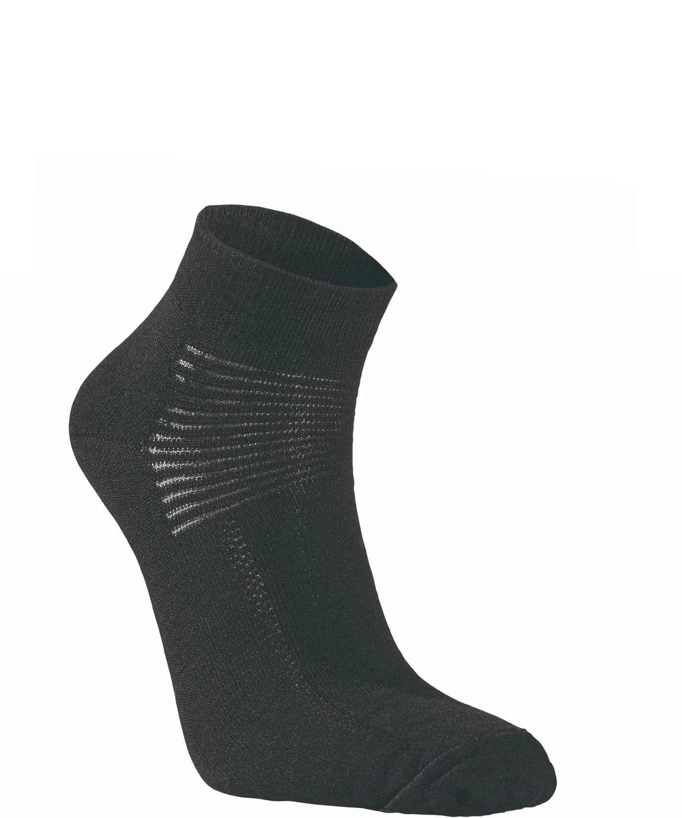 WOOL SOCK LOW, TUNN LÅG ULLSTRUMPA — BLACK - Ivanhoe of Sweden