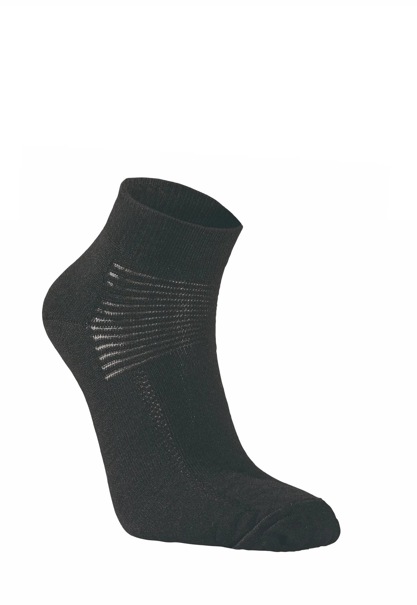WOOL SOCK LOW, TUNN LÅG ULLSTRUMPA — BLACK - Ivanhoe of Sweden