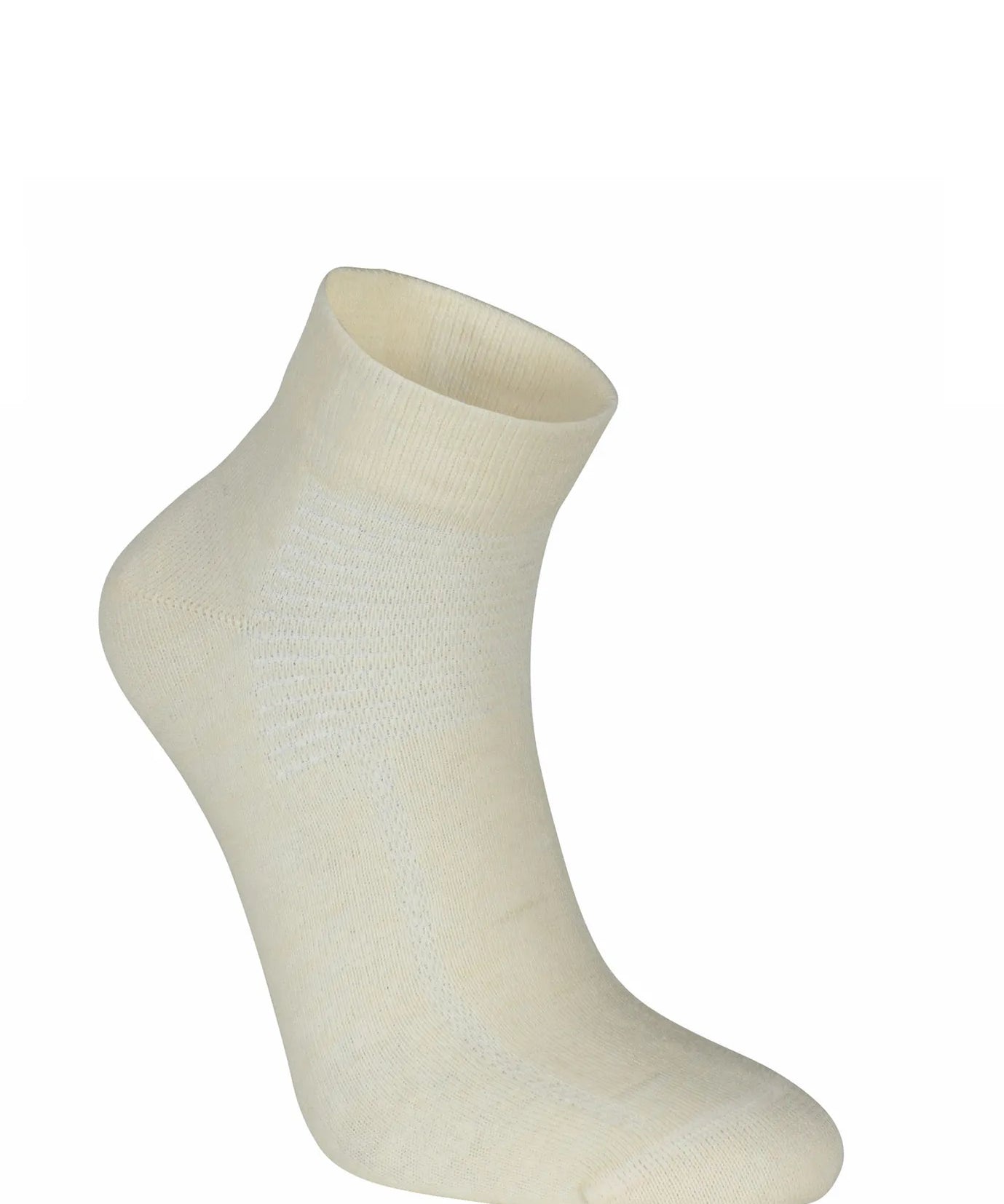 WOOL SOCK LOW, TUNN LÅG ULLSTRUMPA — NATURAL WHITE - Ivanhoe of Sweden