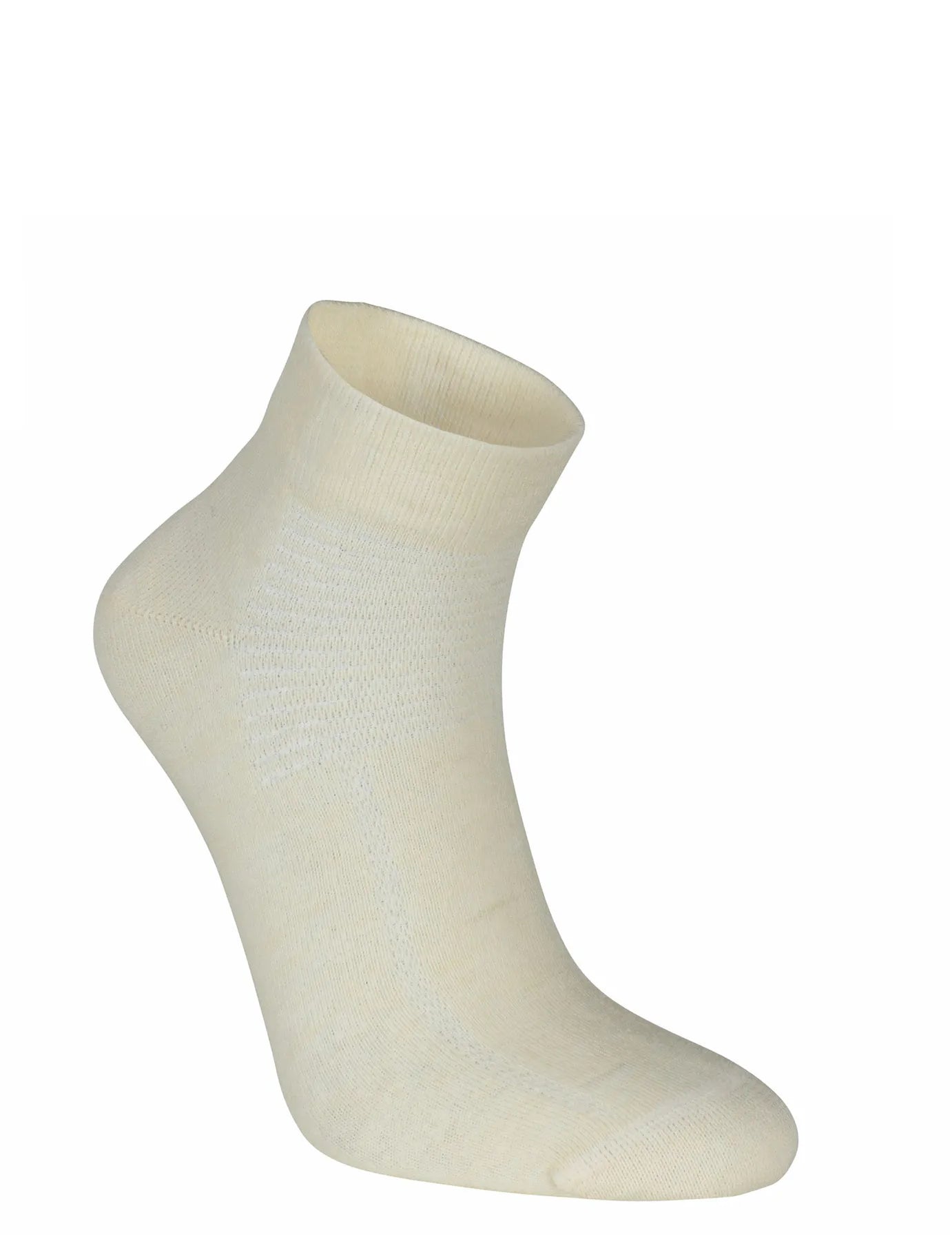 WOOL SOCK LOW, TUNN LÅG ULLSTRUMPA — NATURAL WHITE - Ivanhoe of Sweden