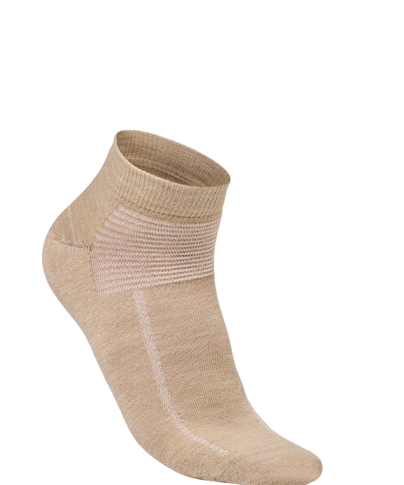 WOOL SOCK LOW, TUNN LÅG ULLSTRUMPA — SAND - Ivanhoe of Sweden