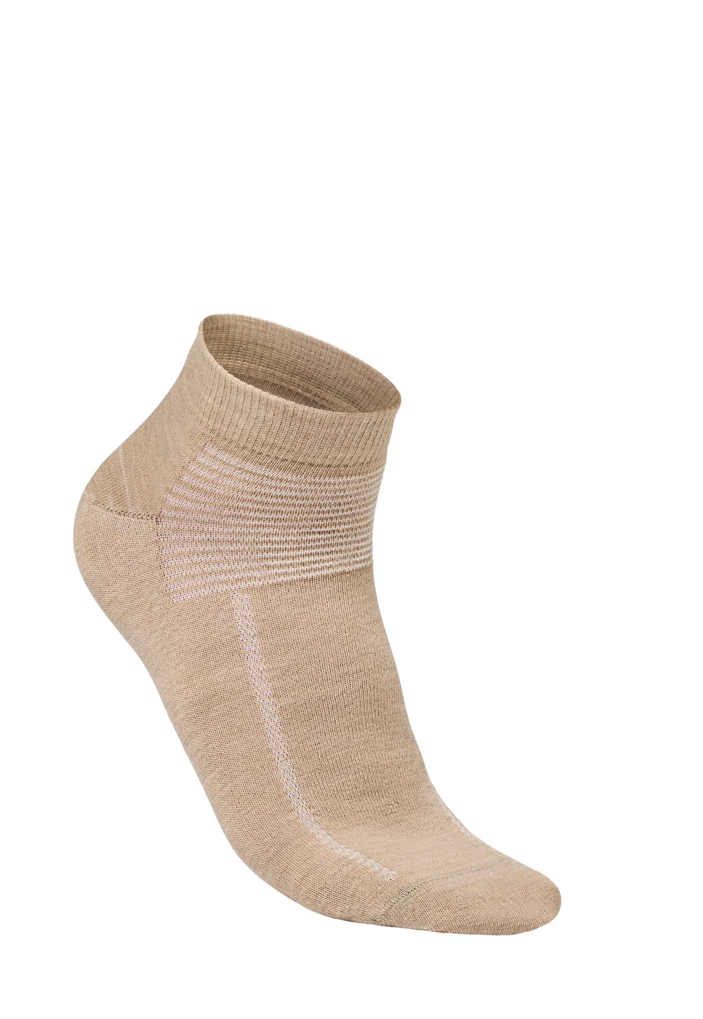 WOOL SOCK LOW, TUNN LÅG ULLSTRUMPA — SAND - Ivanhoe of Sweden