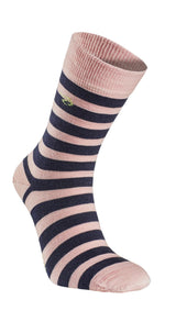 WOOL SOCK STRIPE — PINK
