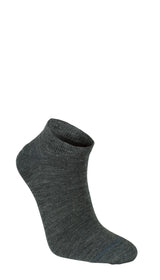 WOOL SOCK X-LOW, 90% MERINO ULL — GREY MARL