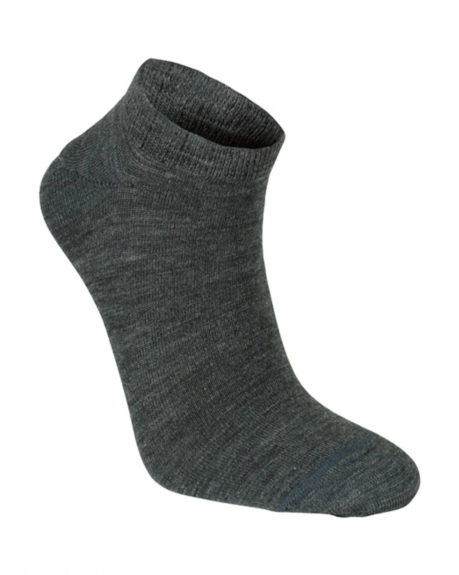 WOOL SOCK X-LOW, 90% MERINO ULL — GREY MARL - Ivanhoe of Sweden