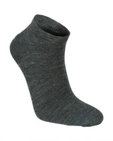 WOOL SOCK X-LOW, 90% MERINO ULL — GREY MARL