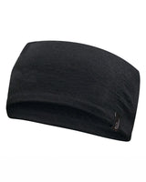 UNDERWOOL HEADBAND 100% EXTRA FINE MERINOULL — BLACK