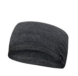 UNDERWOOL HEADBAND 100% EXTRA FINE MERINOULL — GRAPHITE MARL