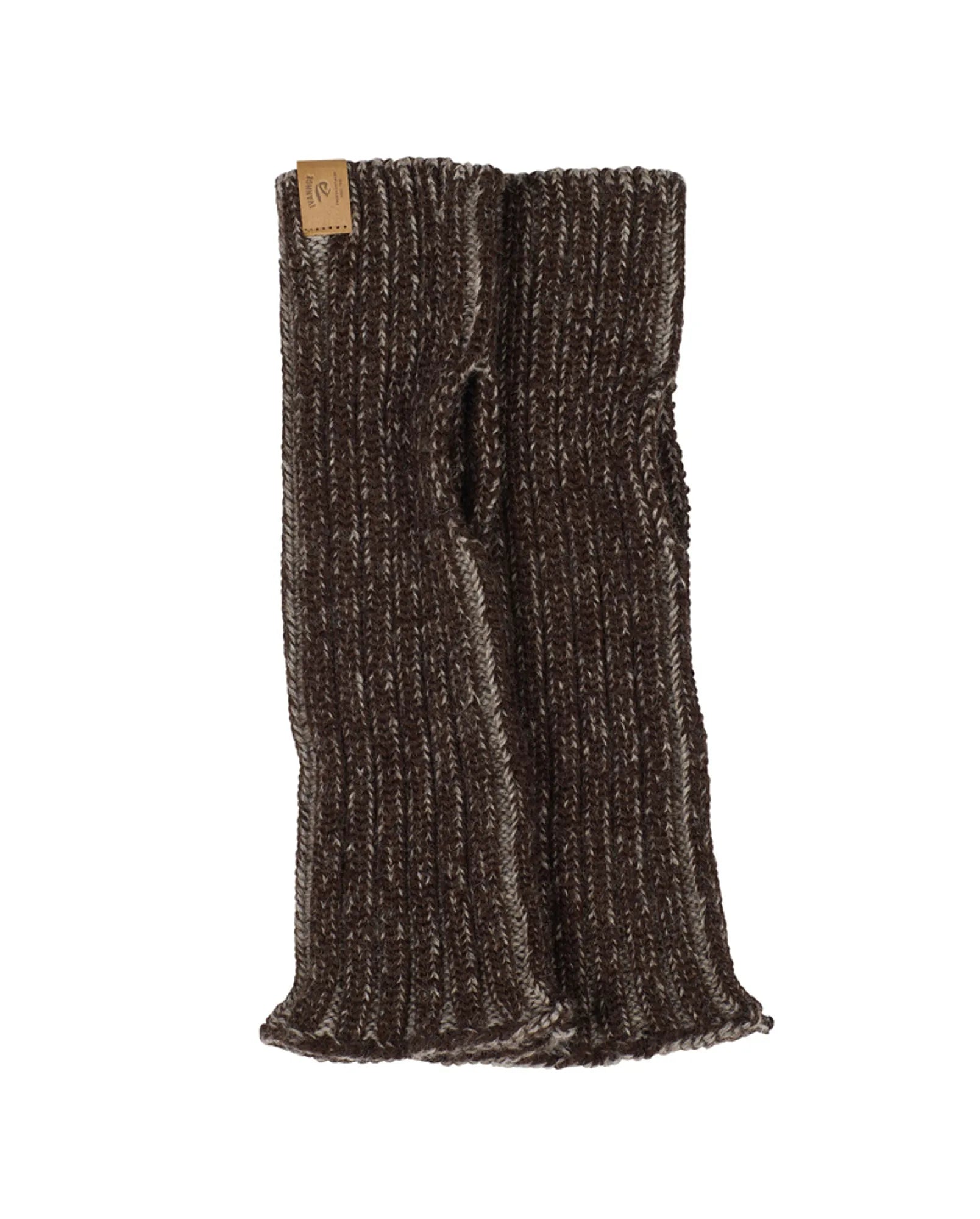 NLS GATERS, 100% OFÄRGAD ULL — CHOCOLATE MOULINÉ - Ivanhoe of Sweden