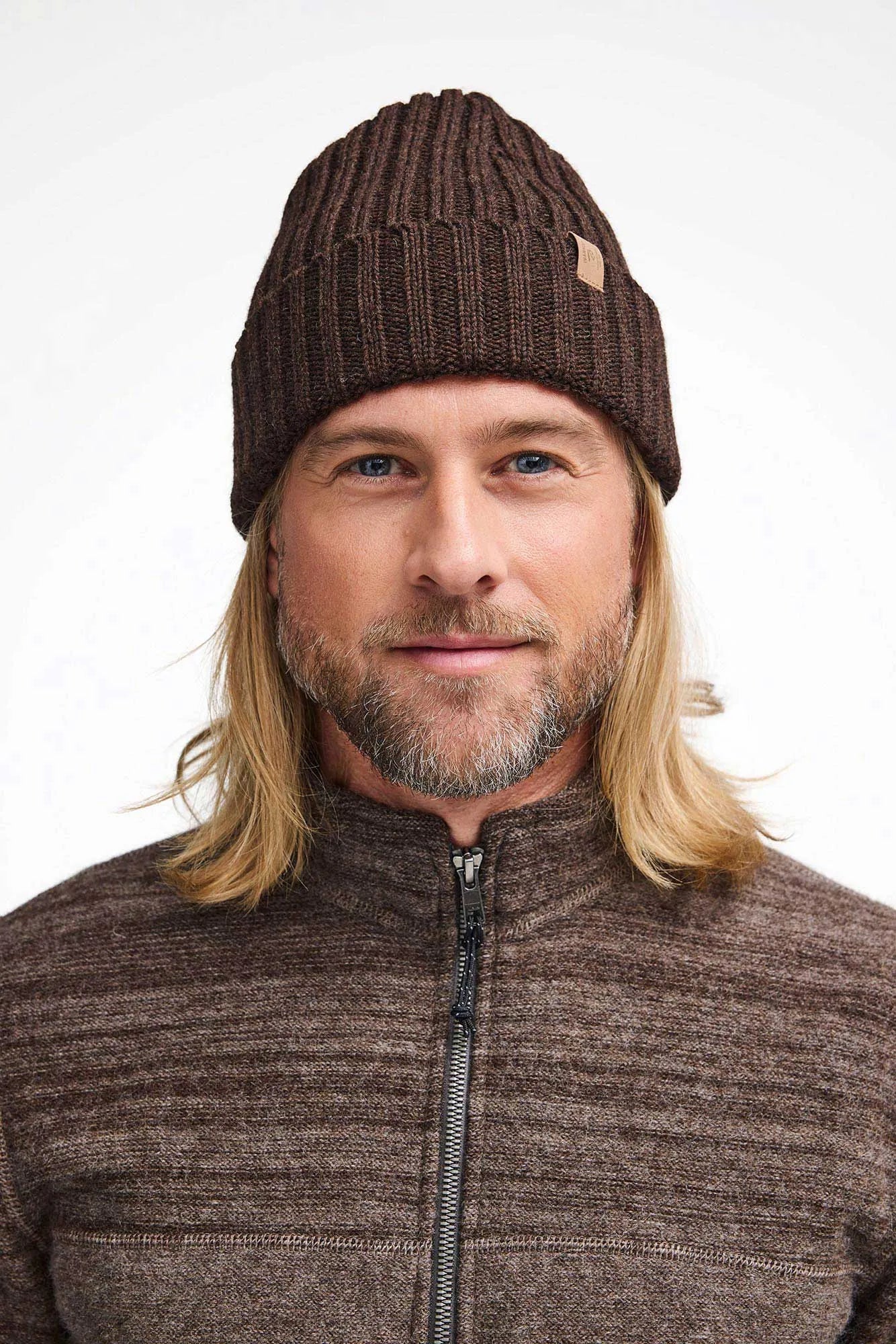 NLS RIB HAT, 100% OFÄRGAD ULL — COFFEE BEAN - Ivanhoe of Sweden