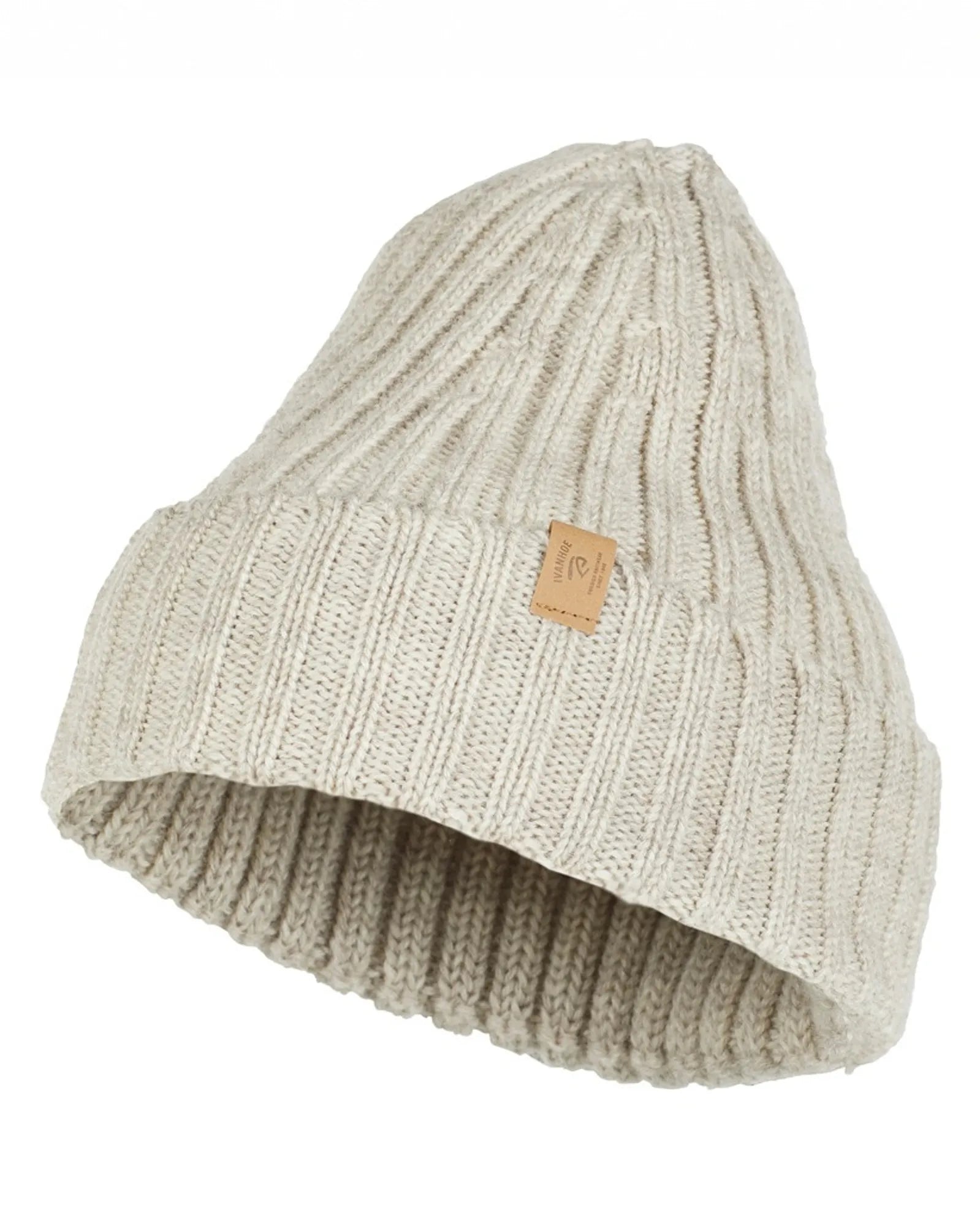 NLS RIB HAT, 100% OFÄRGAD ULL — BIRCH - Ivanhoe of Sweden