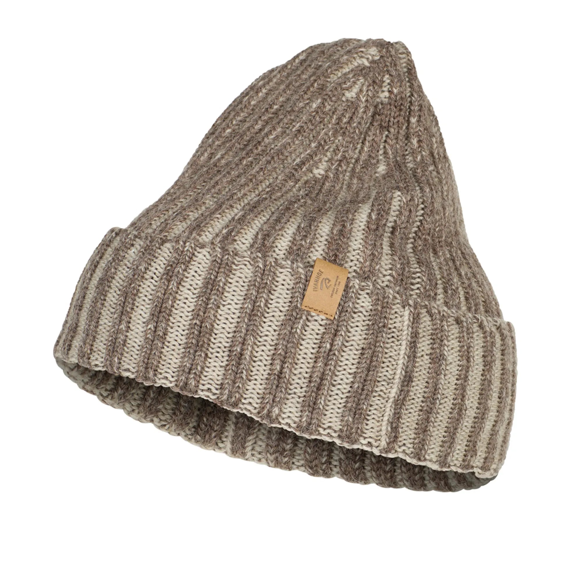NLS RIB HAT, 100% OFÄRGAD ULL — BIRCH MOULINÉ - Ivanhoe of Sweden