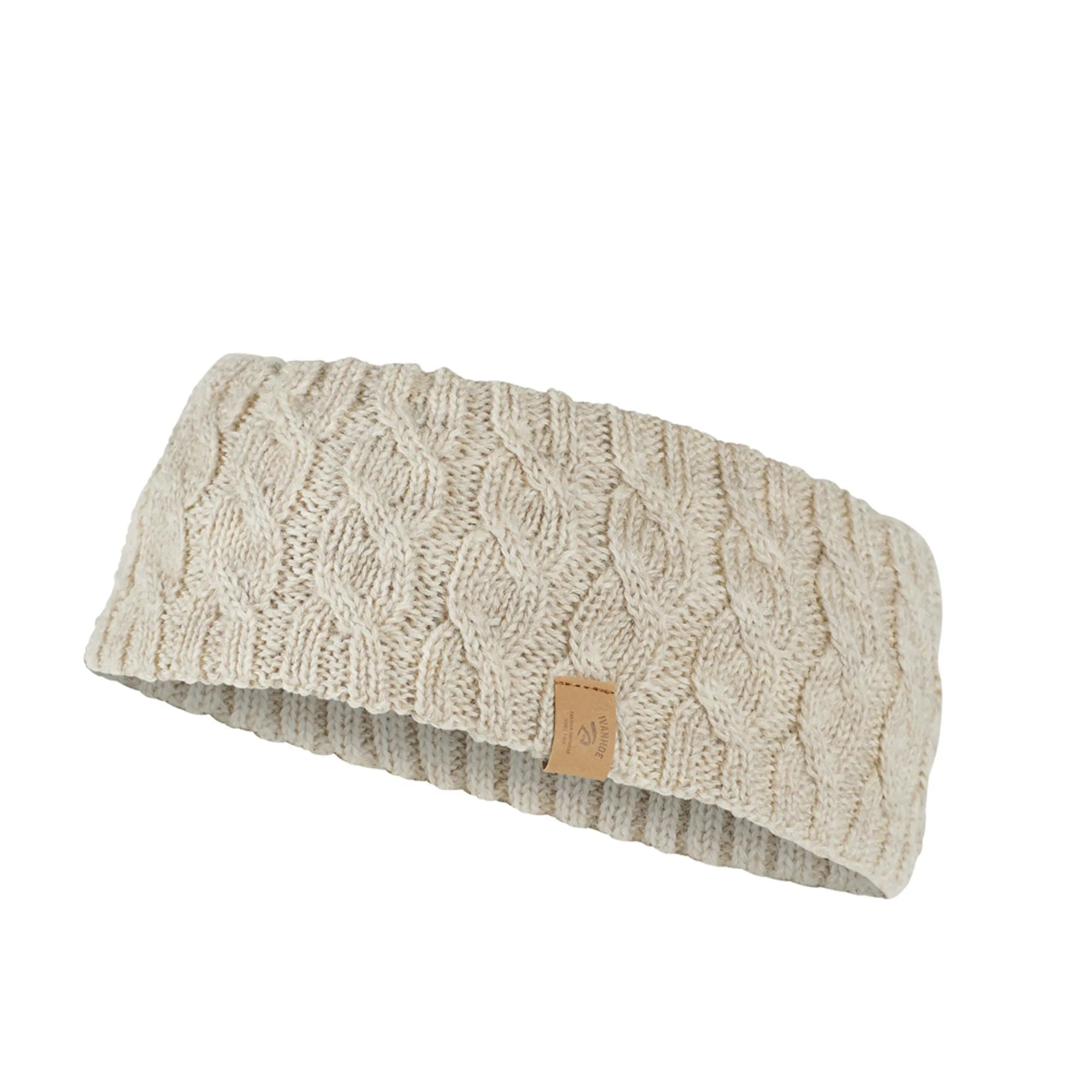 NLS CABLE HEADBAND, 100% OFÄRGAD ULL — BIRCH - Ivanhoe of Sweden