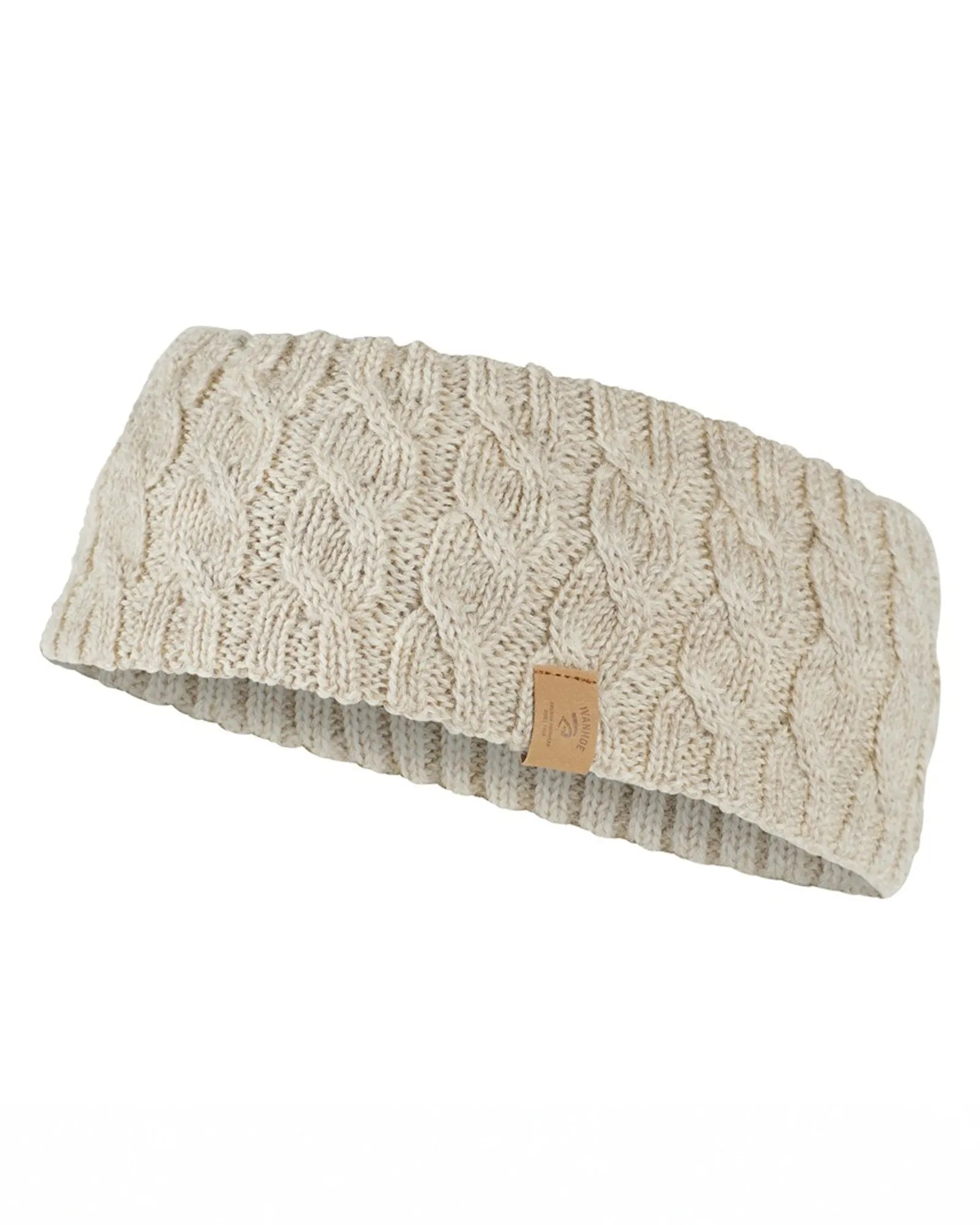 NLS CABLE HEADBAND, 100% OFÄRGAD ULL — BIRCH - Ivanhoe of Sweden