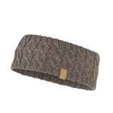 NLS CABLE HEADBAND, 100% OFÄRGAD ULL — NUTMEG