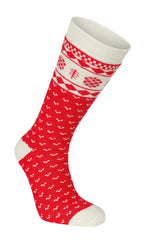 WOOL SOCK FOLKLORE — CHILLI RED
