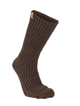 NLS RAG SOCK, 100% OFÄRGAD ULL — COFFEE BEAN