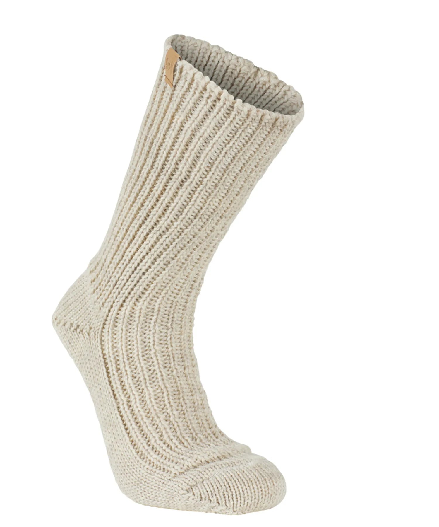 NLS RAG SOCK, 100% OFÄRGAD ULL — BIRCH - Ivanhoe of Sweden