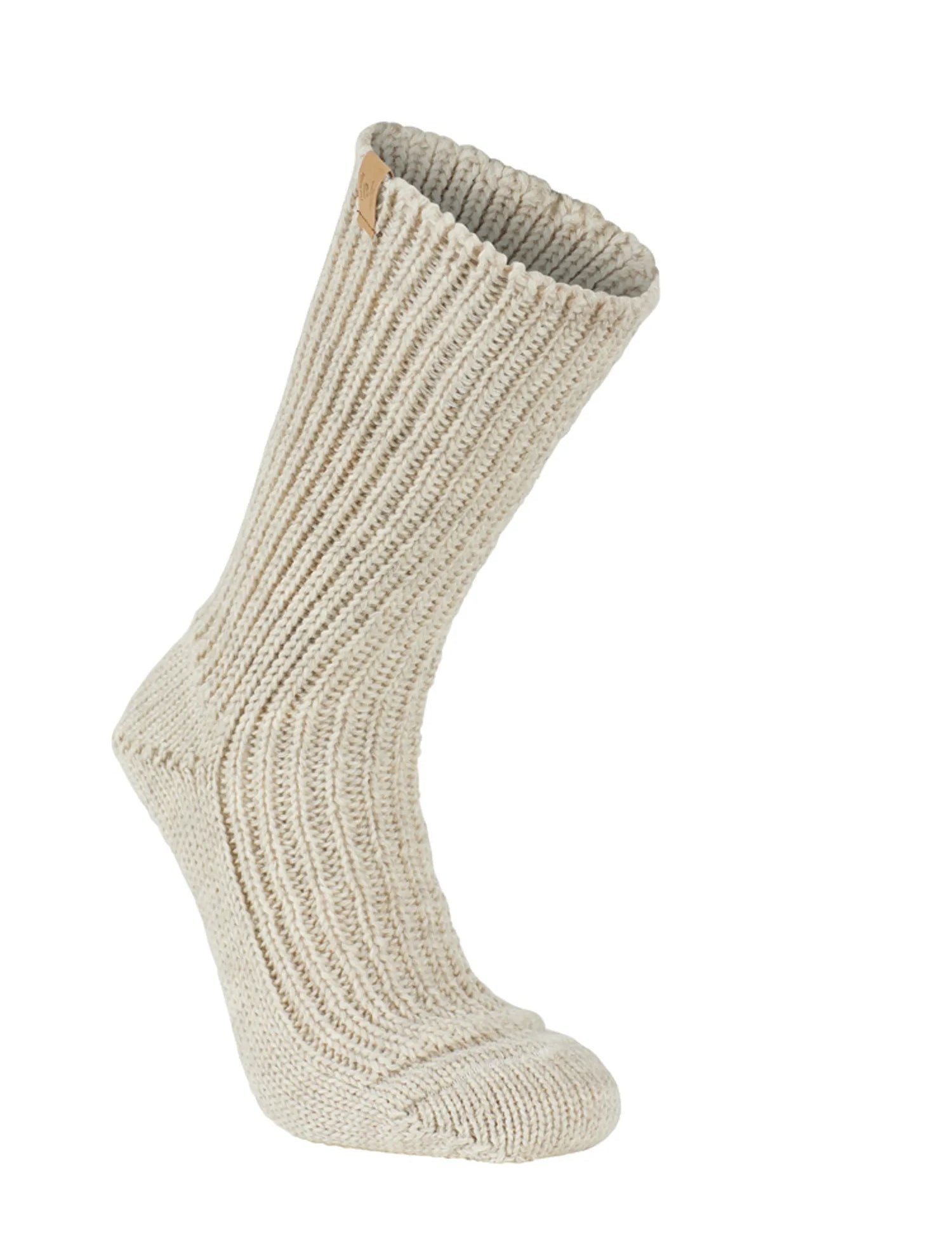 NLS RAG SOCK, 100% OFÄRGAD ULL — BIRCH - Ivanhoe of Sweden