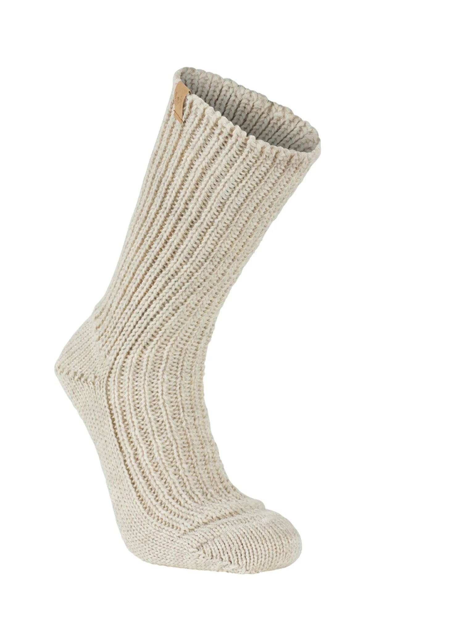 NLS RAG SOCK, 100% OFÄRGAD ULL — BIRCH - Ivanhoe of Sweden