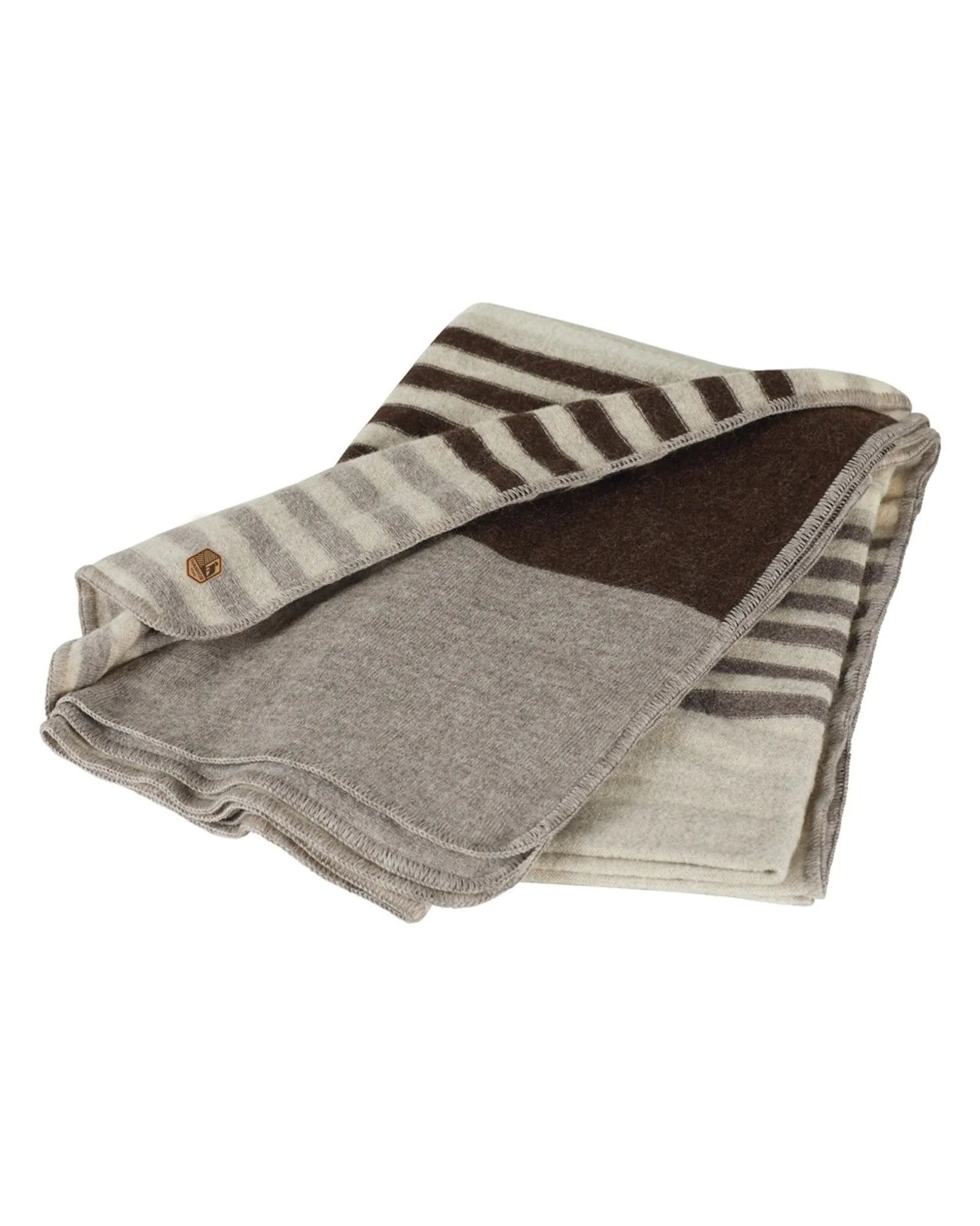 RANDIG ULLPLÄD I 100% OFÄRGAD ULL – NLS BLANKET STRIPE — MULTI - Ivanhoe of Sweden