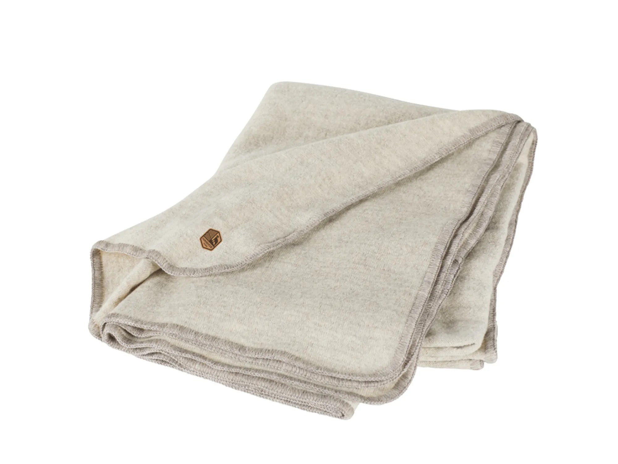 ULLPLÄD I 100% OFÄRGAD ULL – NLS BLANKET SOLID — BIRCH - Ivanhoe of Sweden