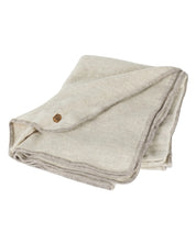 ULLPLÄD I 100% OFÄRGAD ULL – NLS BLANKET SOLID — BIRCH - Ivanhoe of Sweden