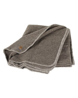 ULLPLÄD I 100% OFÄRGAD ULL – NLS BLANKET SOLID — NUTMEG